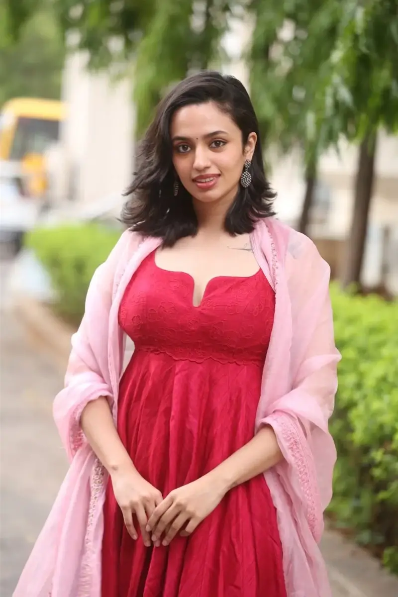 Telugu Actress Malavika Nair at Anni Manchi Sakunamule Movie Thanks Meet